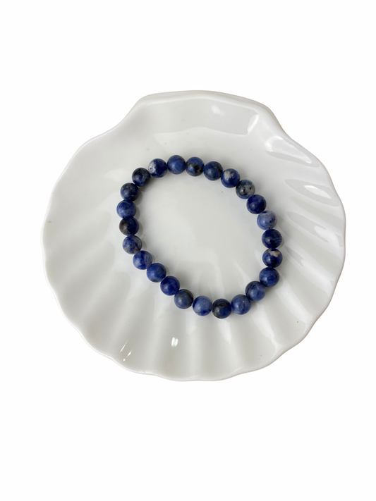 Sodaliet kinderarmband kogel 6 mm
