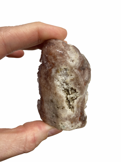 Roze Amethist (Chalcedoon) op standvlak 1