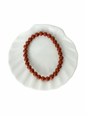 Rode Jaspis armband kogel 6 mm