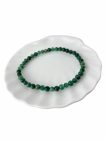 Afrikaanse Jade kogelarmband 4 mm