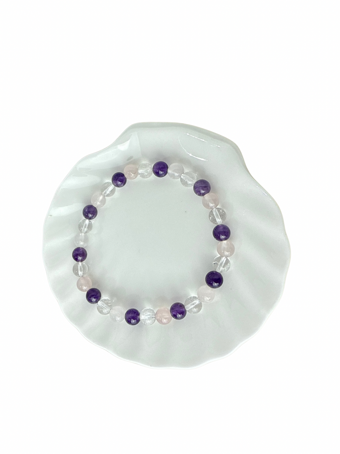 Gouden Driehoek armband kogel 6 mm