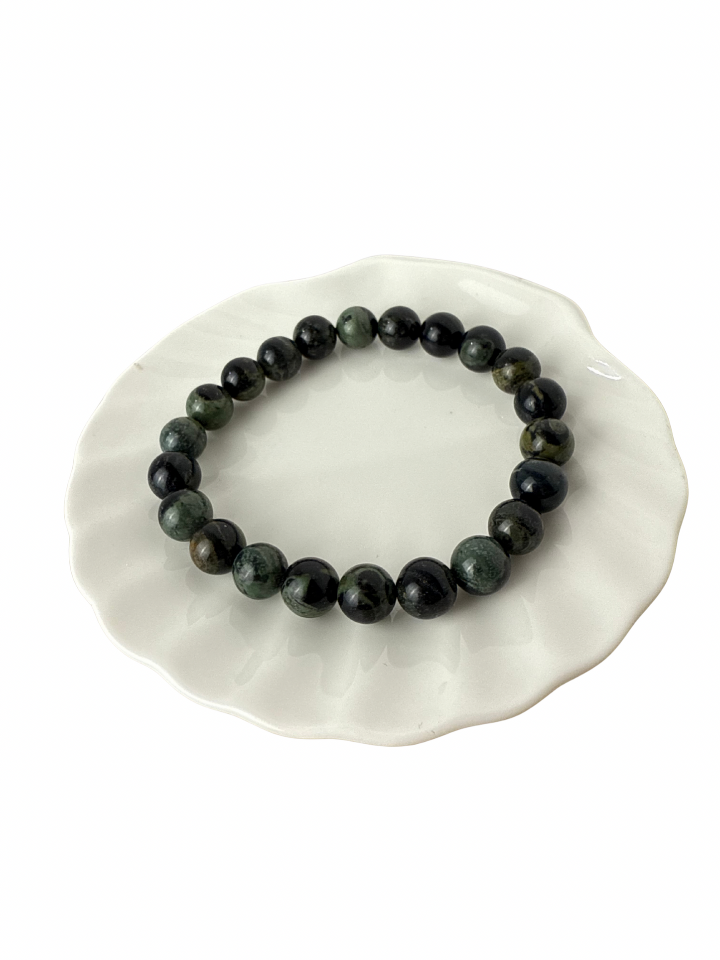 Eldariet (Kambaba Jaspis) kogelarmband 8 mm