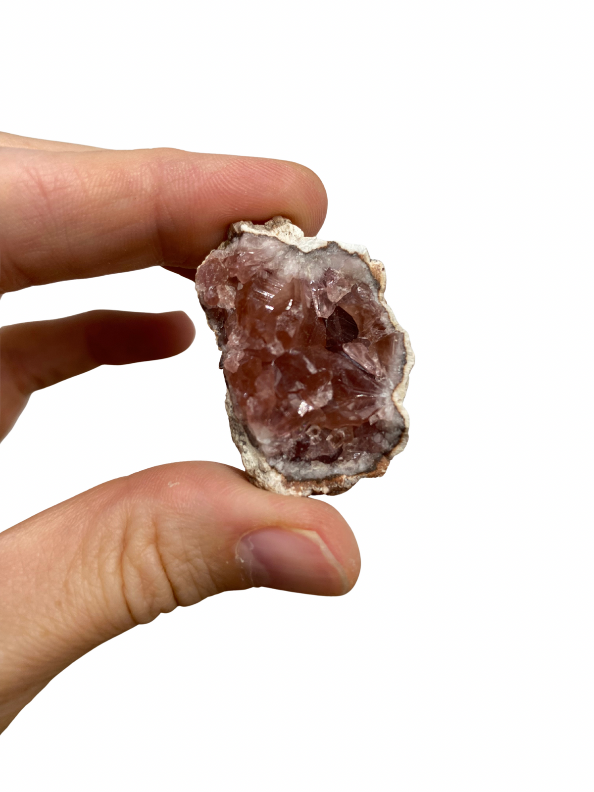 Roze Amethist geode 5 uit Patagonië (Argentinië)