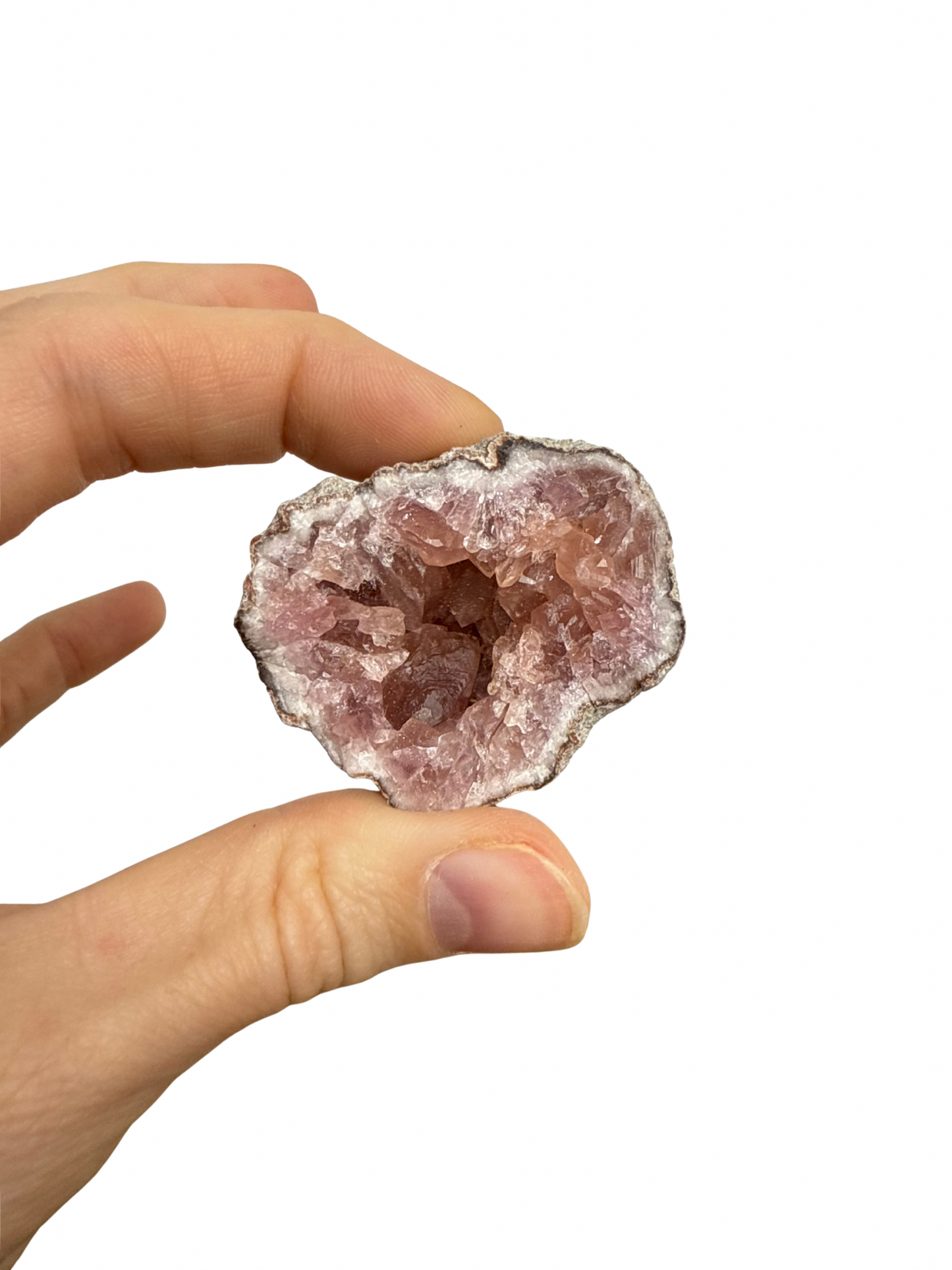 Roze Amethist geode uit Patagonië 11
