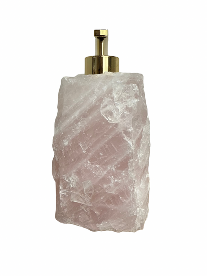 Zeeppomp van Rozenkwarts goud 1