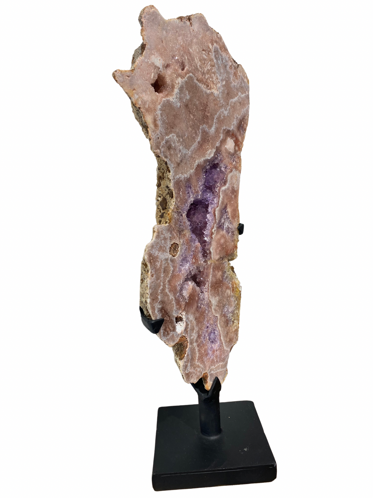 Roze Amethist (Chalcedoon) op standaard (Brazilië) | 2,2 kg