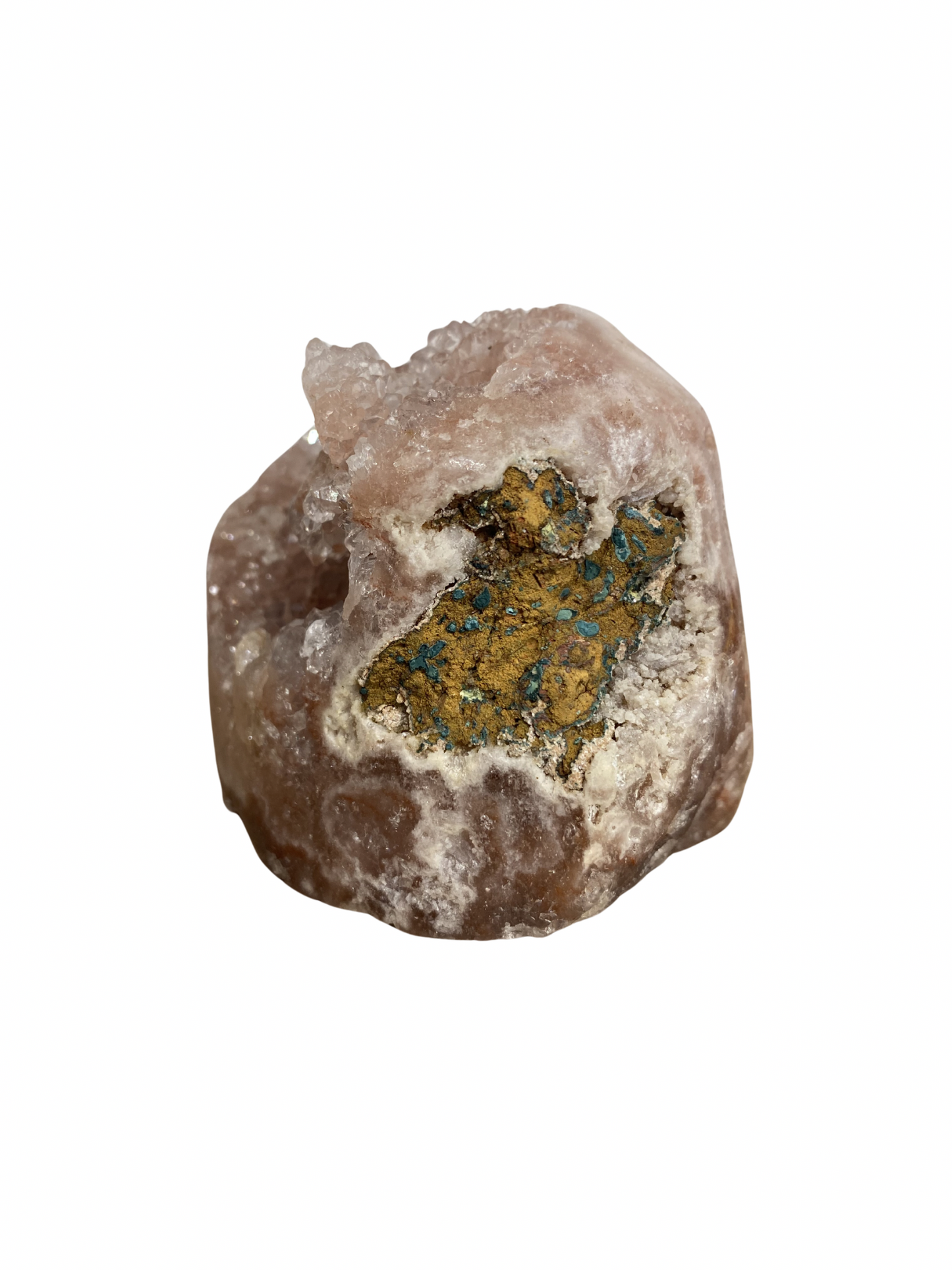 Roze Amethist (Chalcedoon) op standvlak