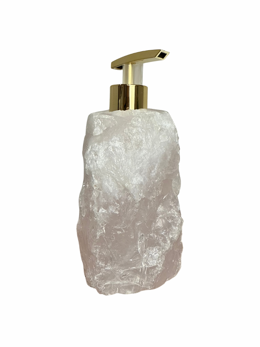 Zeeppomp van Rozenkwarts goud 5