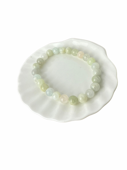 Dalmatian Jasper ball bracelet 8 mm