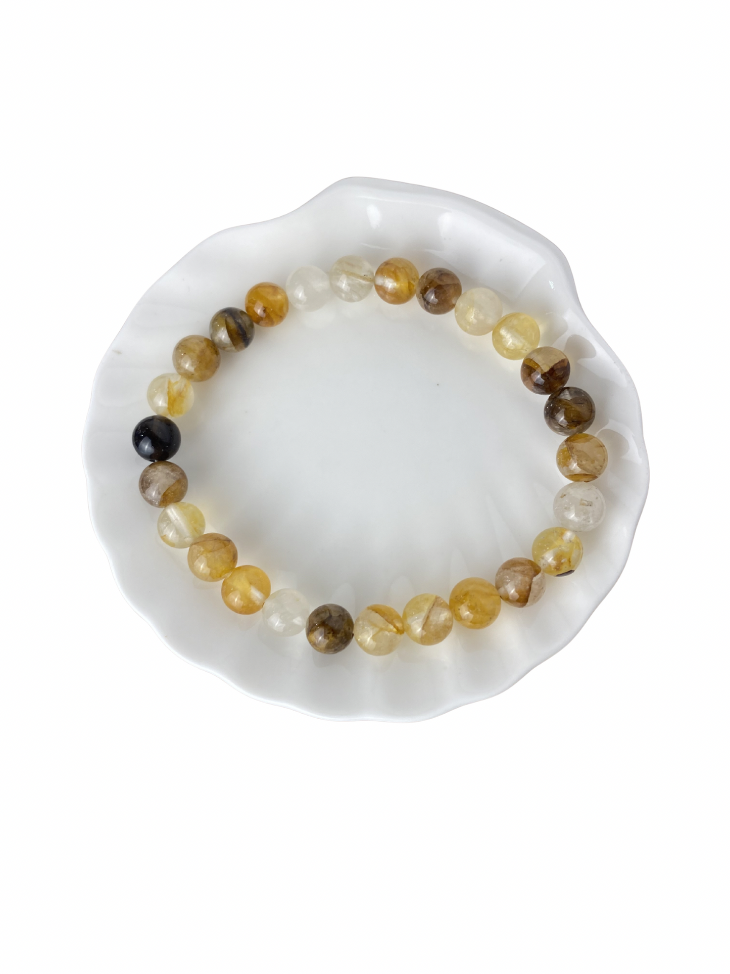 Golden Healer (Limoniet Kwarts) kogelarmband 8 mm (21 cm)