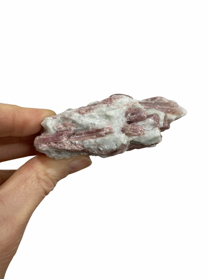 Ruwe Roze Toermalijn brok (Rubeliet) 2