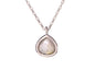 Ketting met Labradoriet hanger 925 zilver