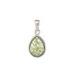 Ketting met Aventurijn druppel hanger 925 zilver