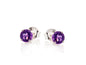 Amethist oorbellen 925 zilver