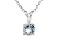 Ketting met Aquamarijn hanger 925 zilver