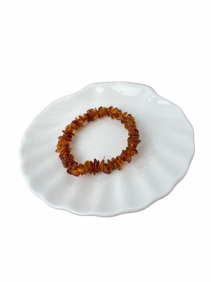 Barnsteen kinderarmband split elastiek