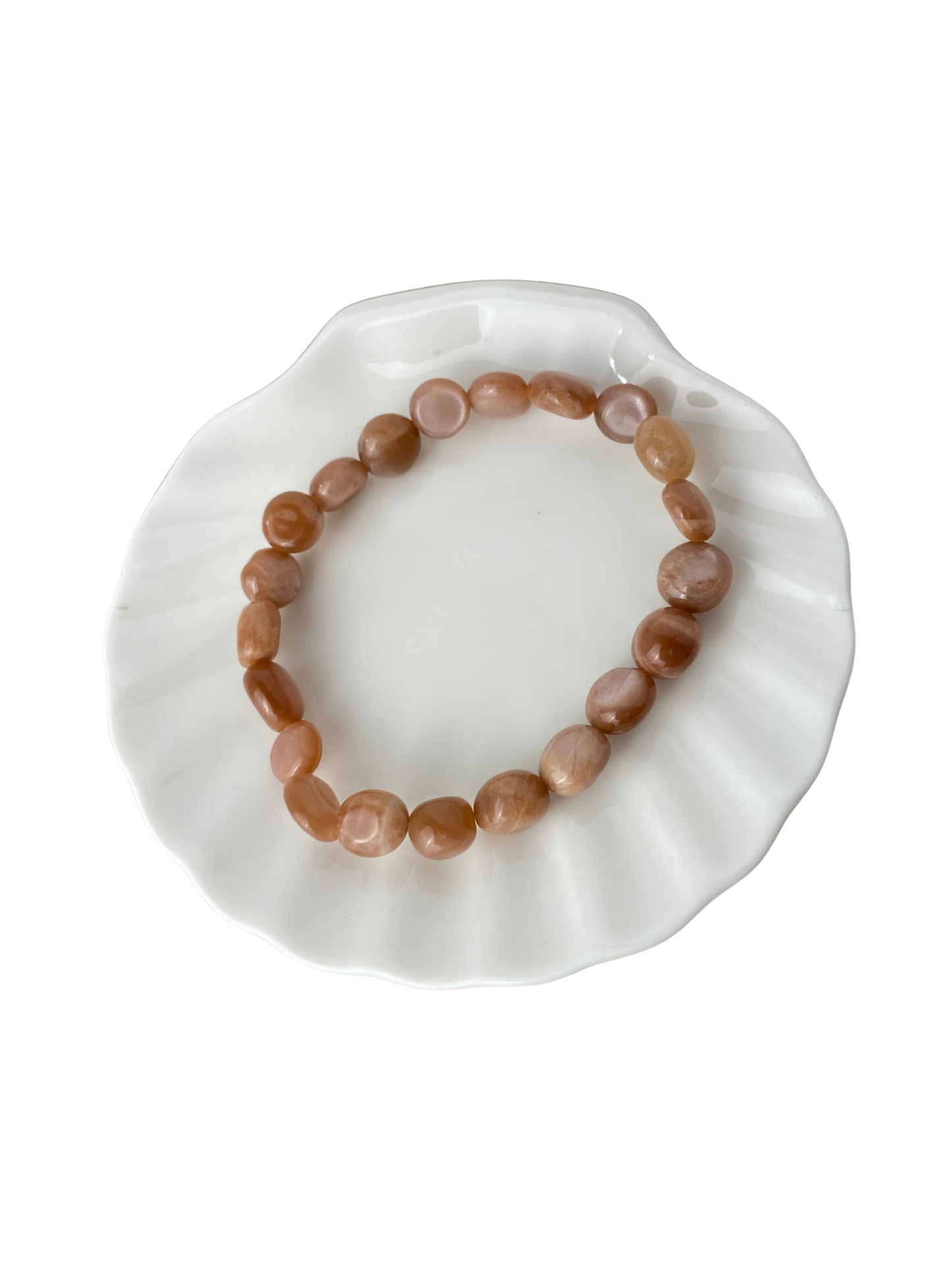 Zonnesteen trommelsteen armband