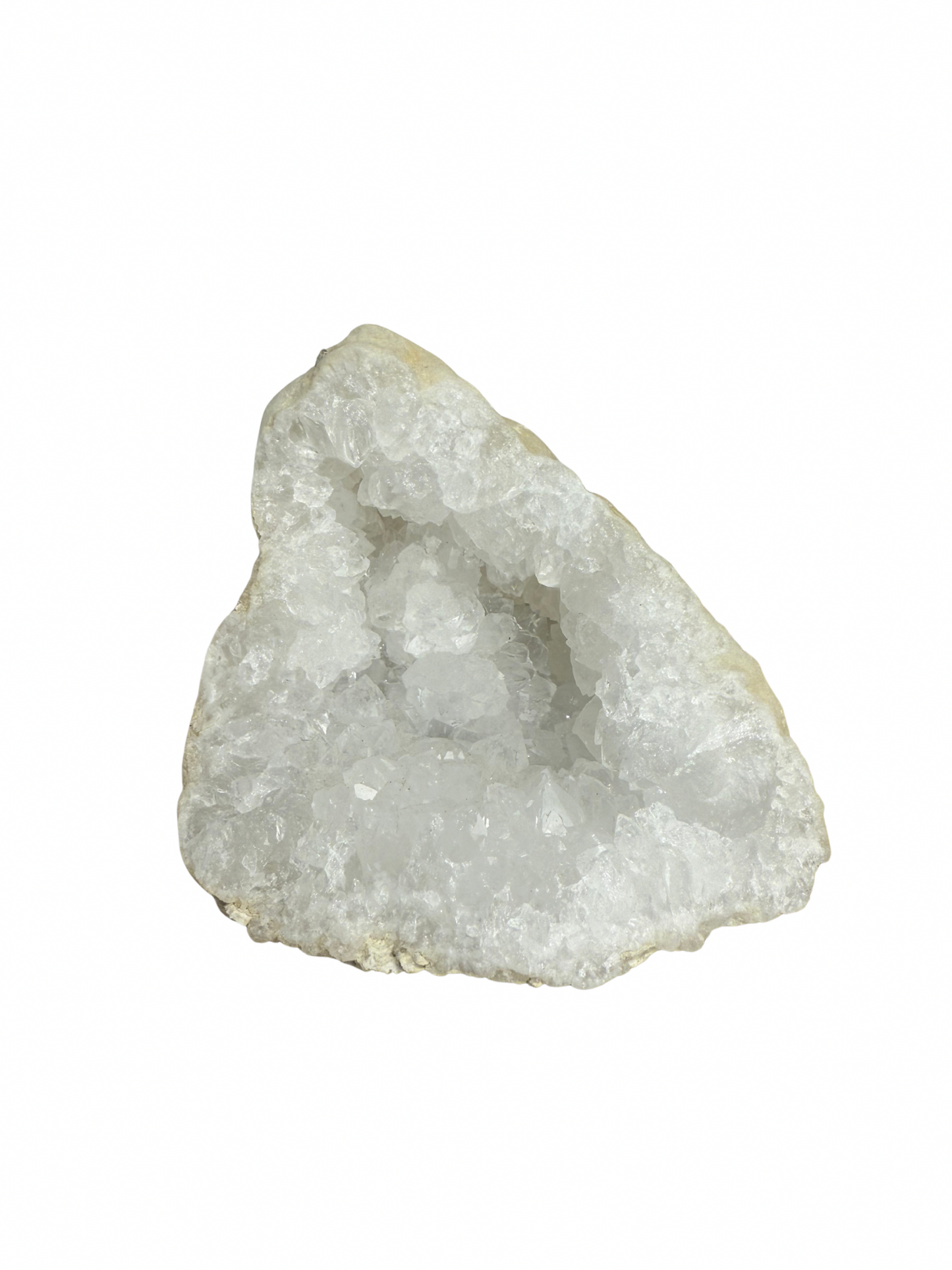 Quartz geode half