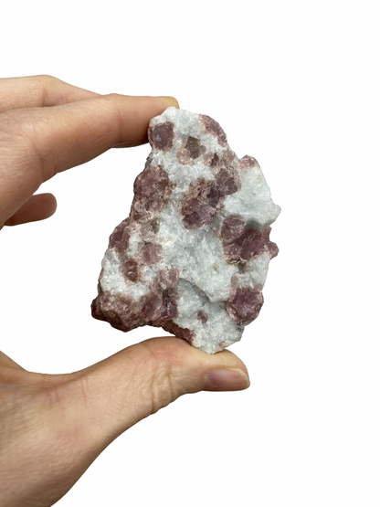 Ruwe Roze Toermalijn brok (Rubeliet) 1