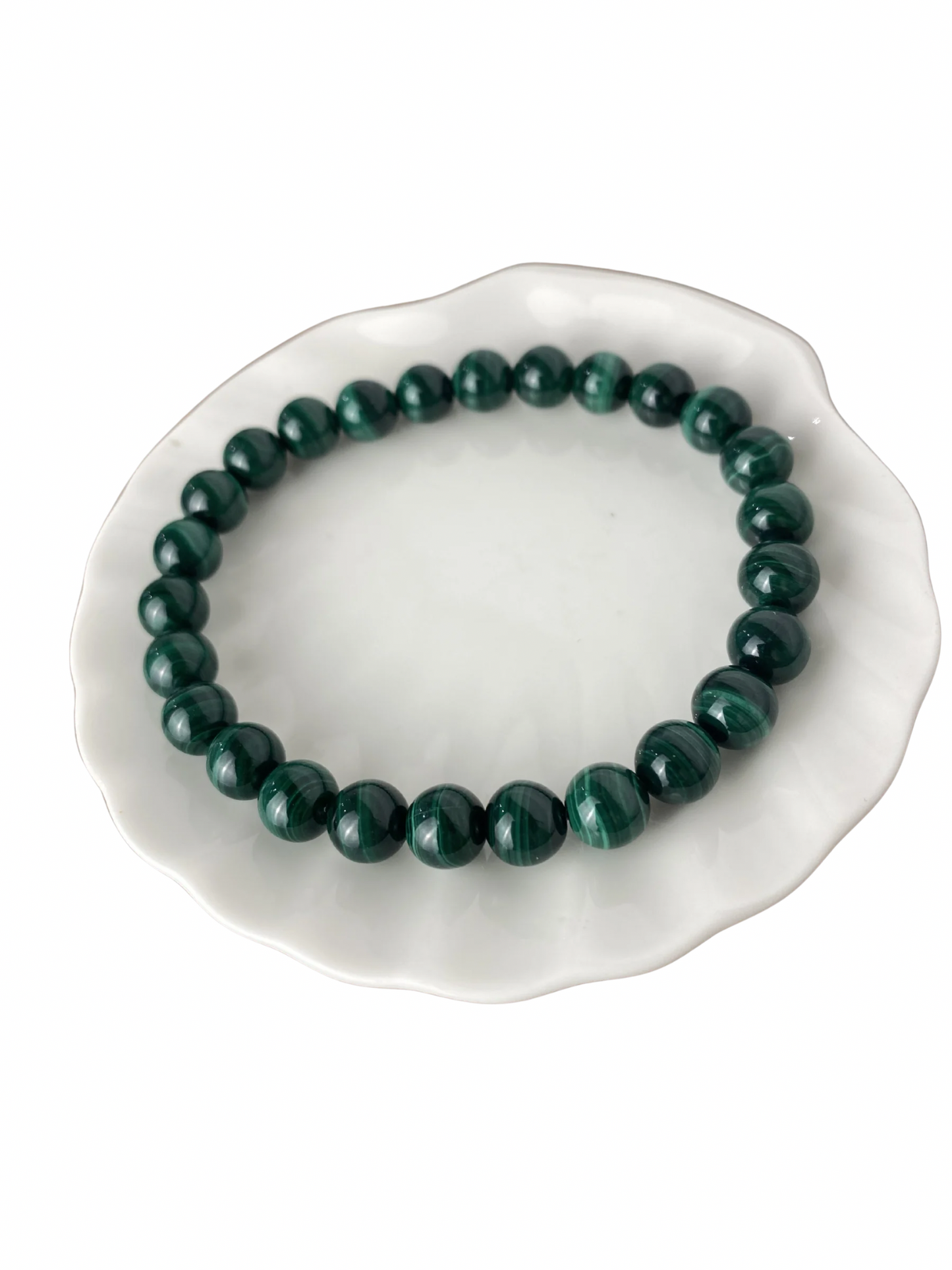 Malachiet kogelarmband 8 mm (21 cm)