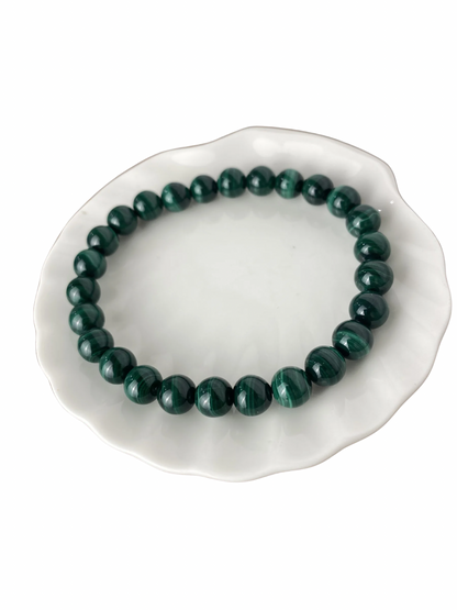 Malachiet kogelarmband 8 mm (21 cm)