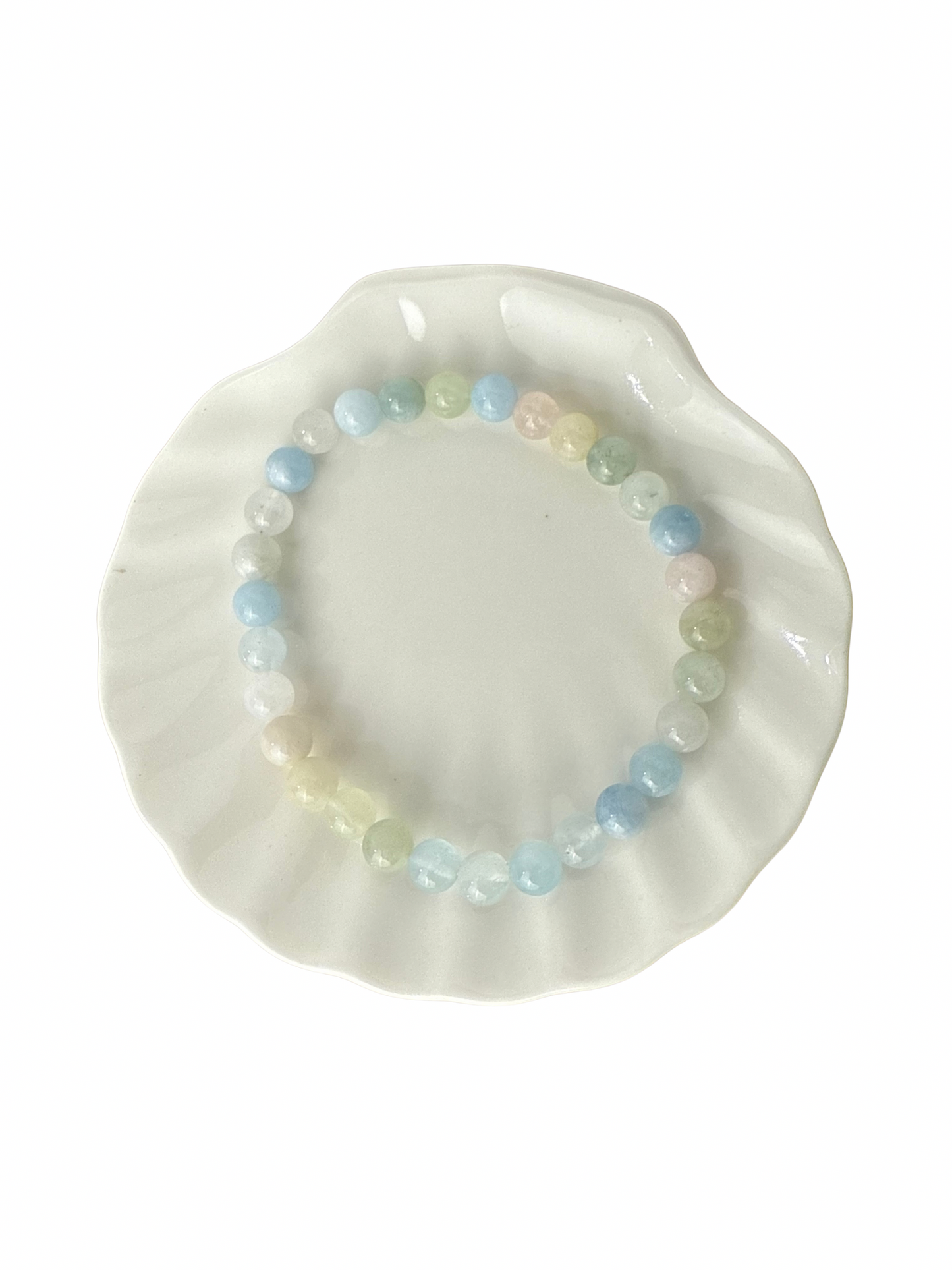 Dalmatian Jasper ball bracelet 8 mm