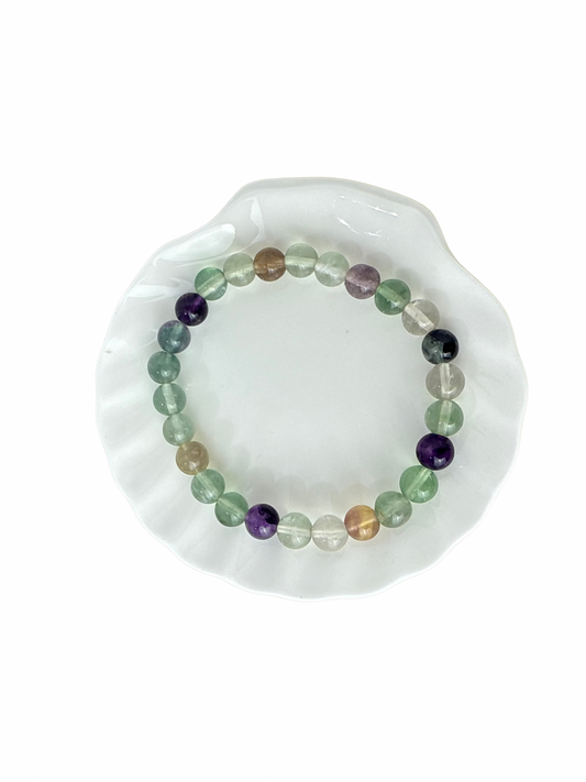 Fluoriet armband kogel 8 mm