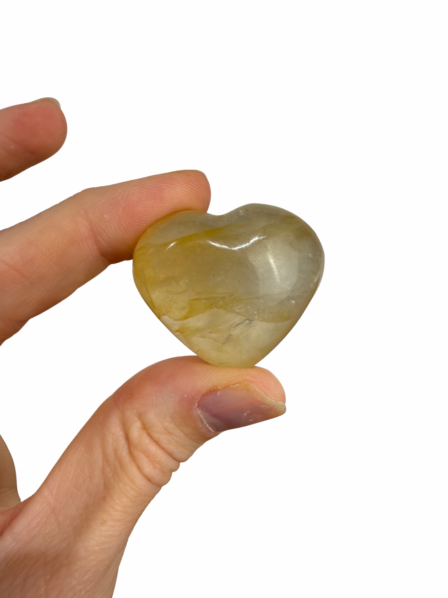 Golden Healer (Limonite Quartz) heart