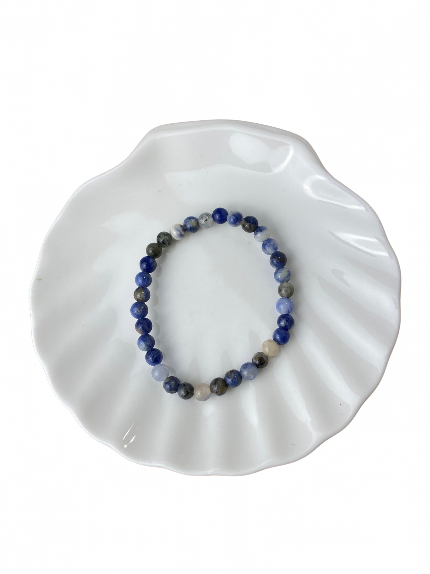 Sodaliet kinderarmband kogel 4 mm