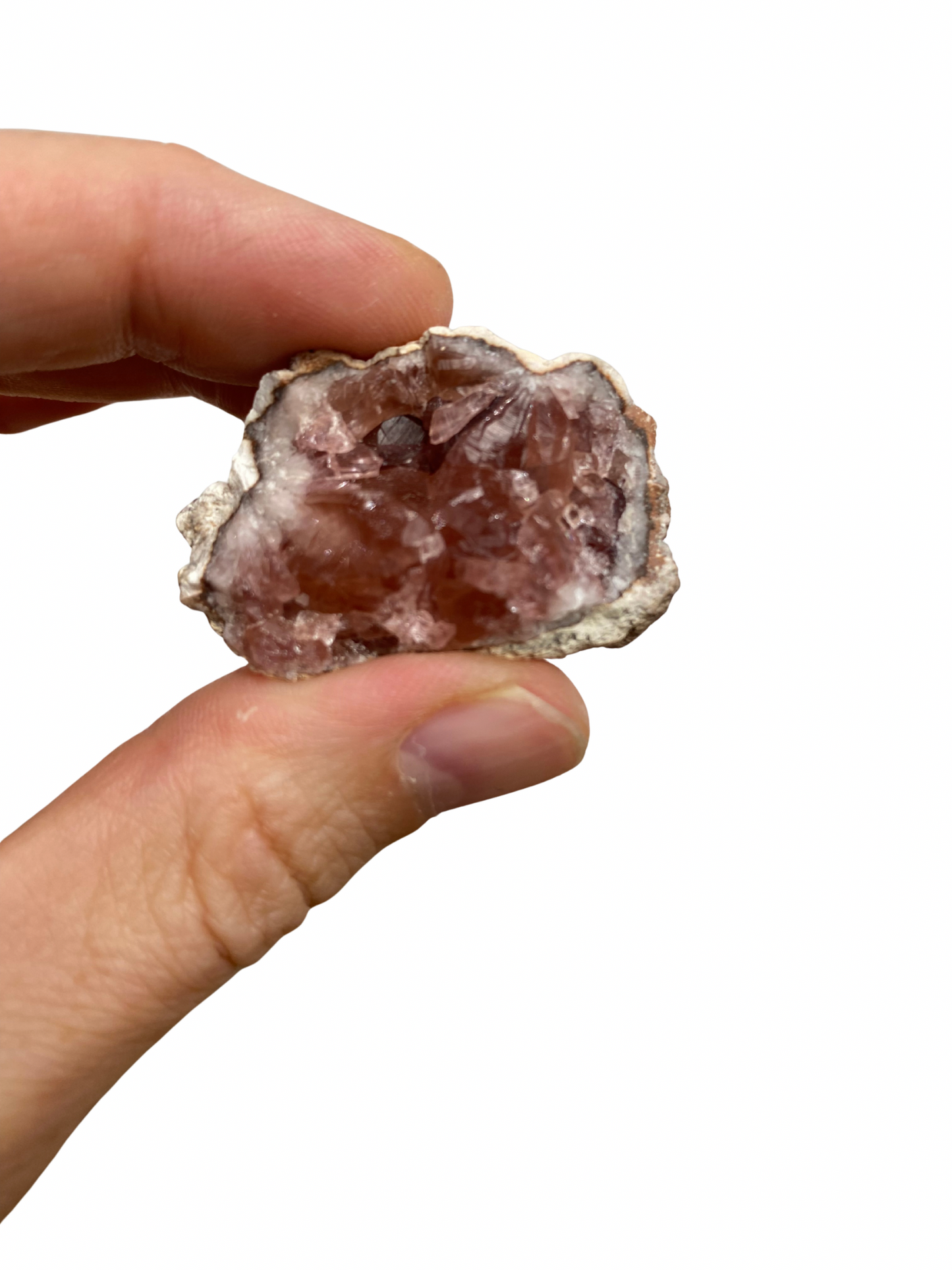 Roze Amethist geode 5 uit Patagonië (Argentinië)
