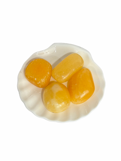 Trommelsteen Oranje Calciet