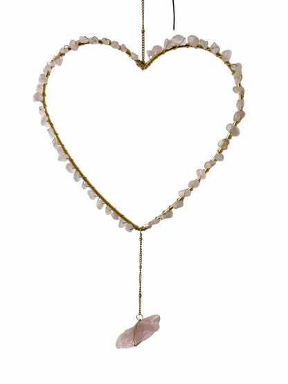 Gemstone heart pendant Moonstone
