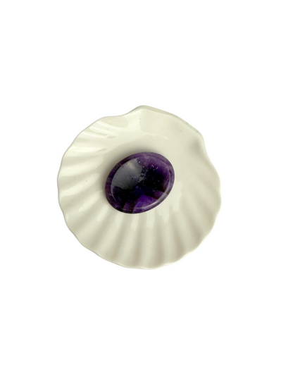 Amethyst worry stone
