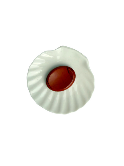 Jaspis duimsteen (worry stone)