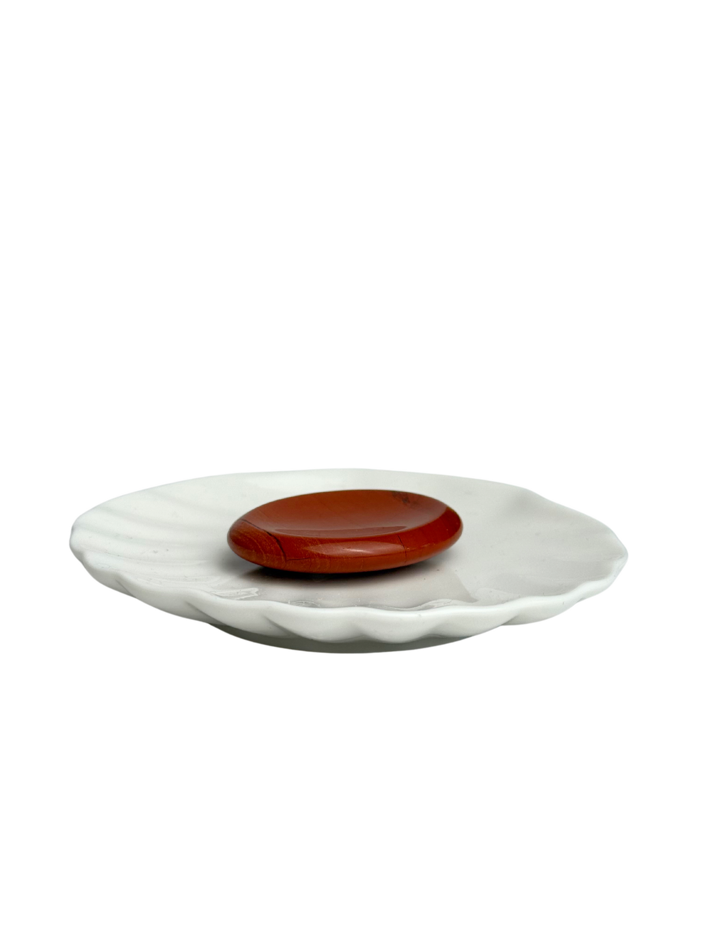 Jaspis duimsteen (worry stone)