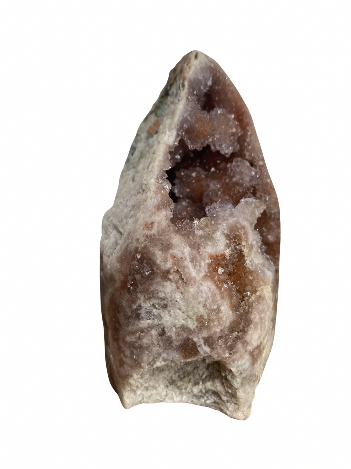 Roze Amethist (Chalcedoon) op standvlak