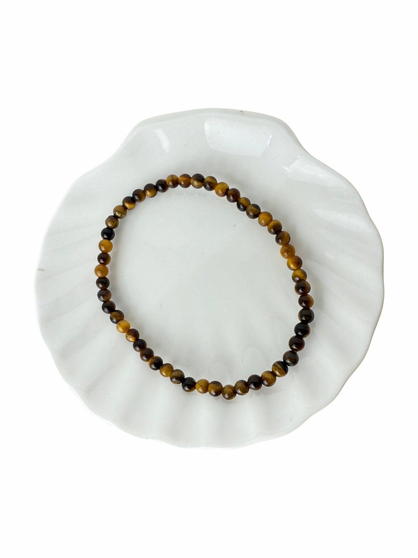 Tijgeroog armband kogel 4 mm
