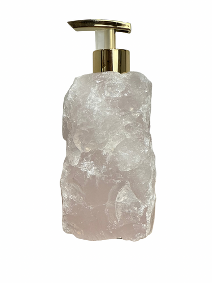 Zeeppomp van Rozenkwarts goud 5