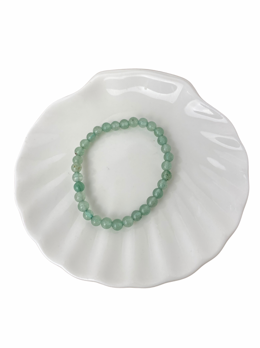 Gouden Driehoek kinderarmband kogel 4 mm