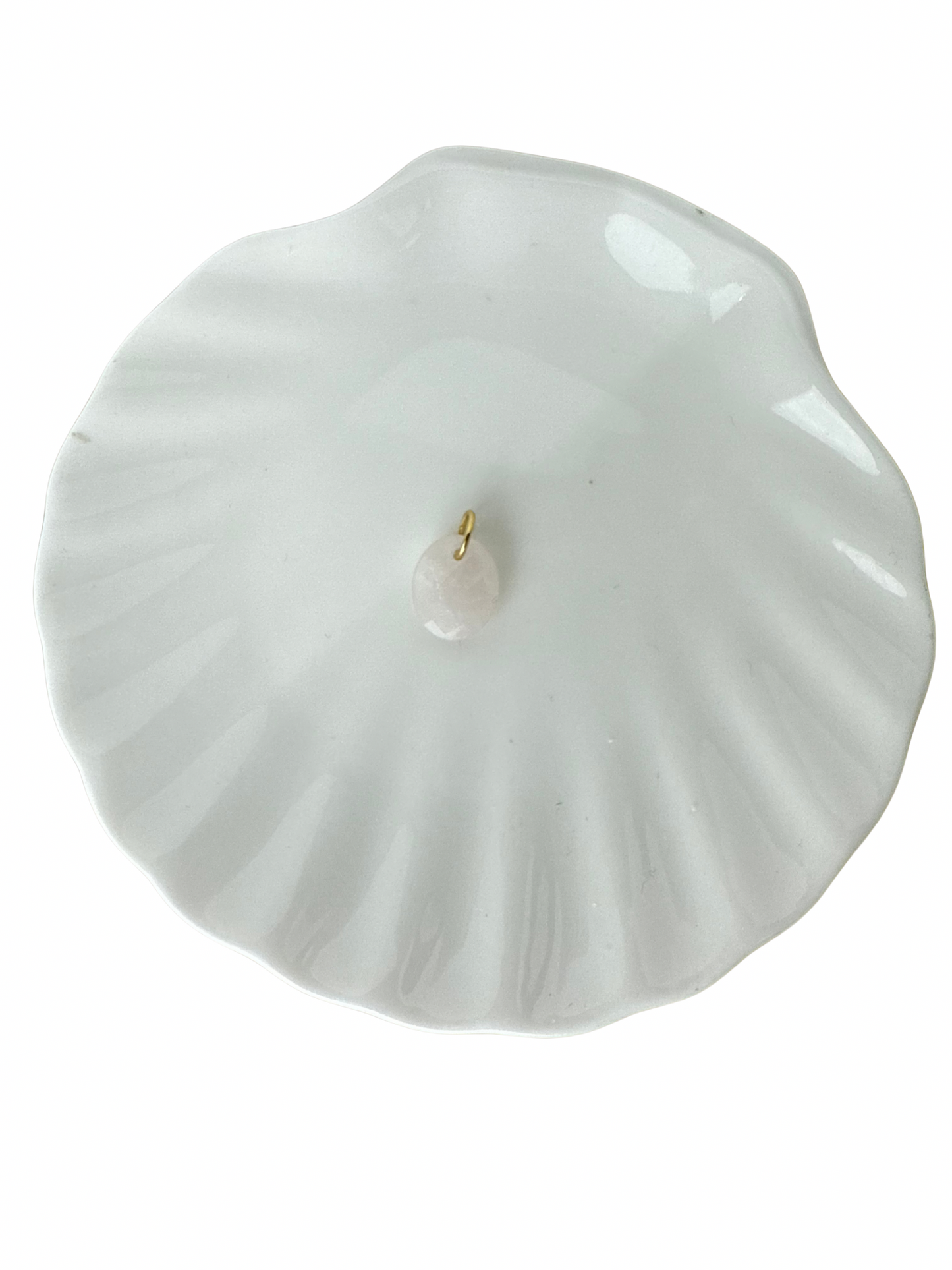 Mila Rose Quartz Pendant Gold