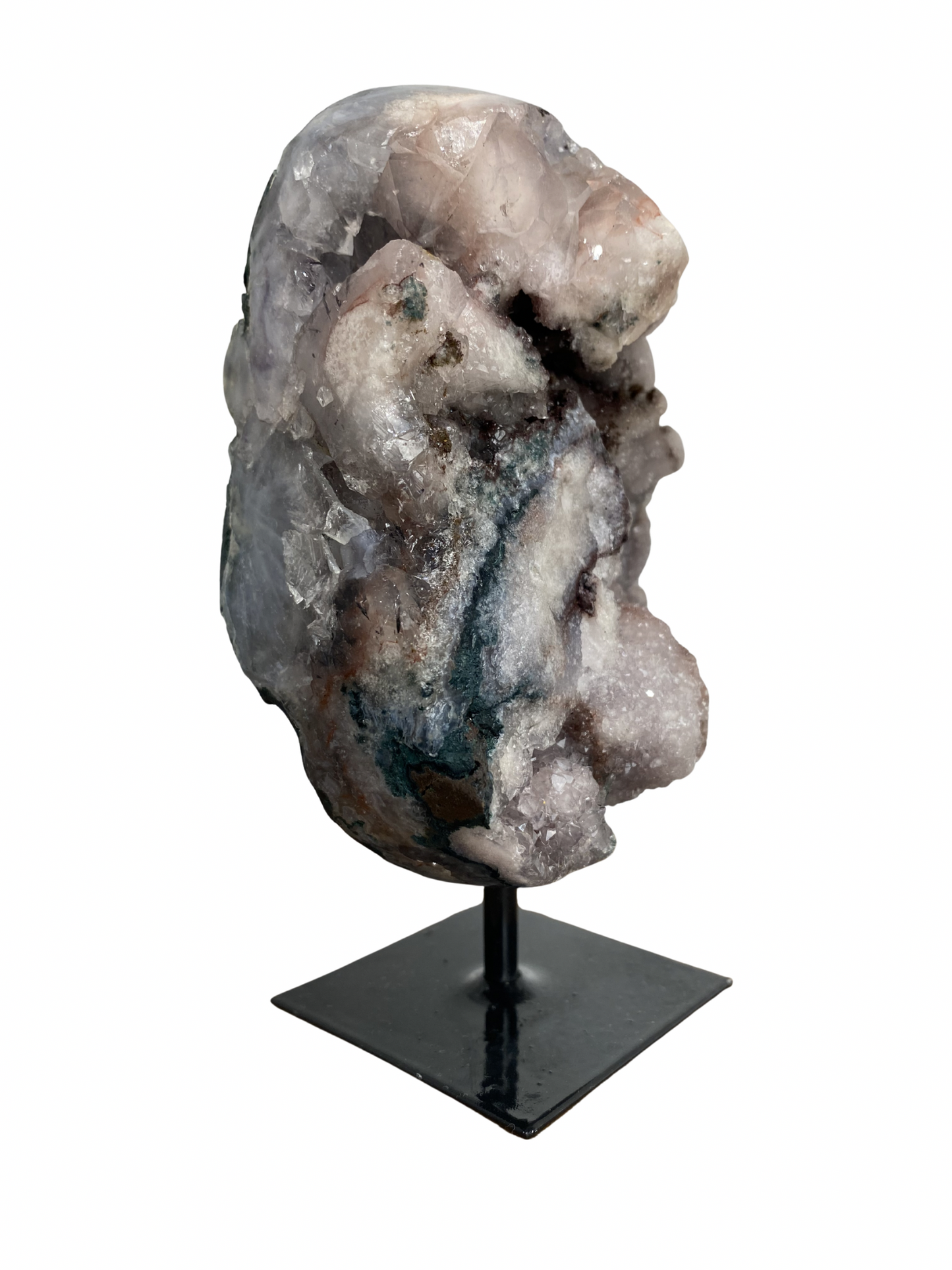 Roze Amethist (Chalcedoon) op standaard