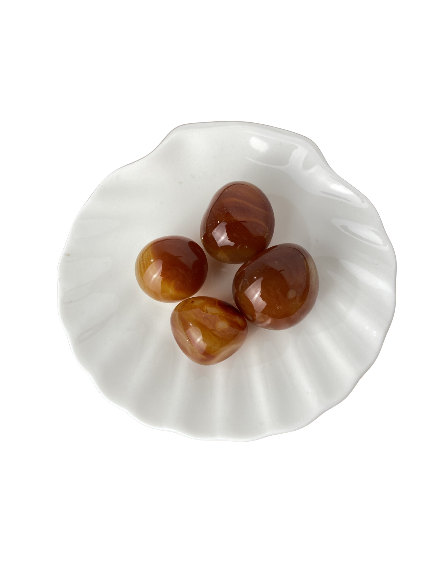 Carnelian tumbled stone