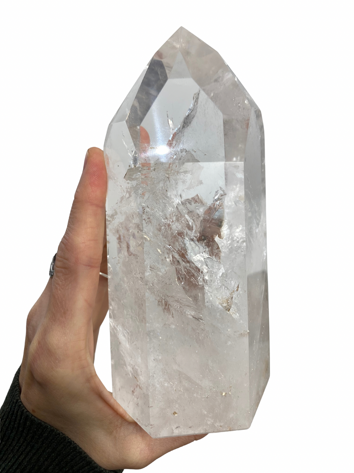 Bergkristal toren AA kwaliteit 2 (Brazilië) | 1,2 kg