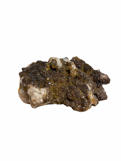 Mangaan Kwarts met Druzy Hematiet kristallen (Quartz Manganesse)