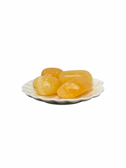Trommelsteen Oranje Calciet