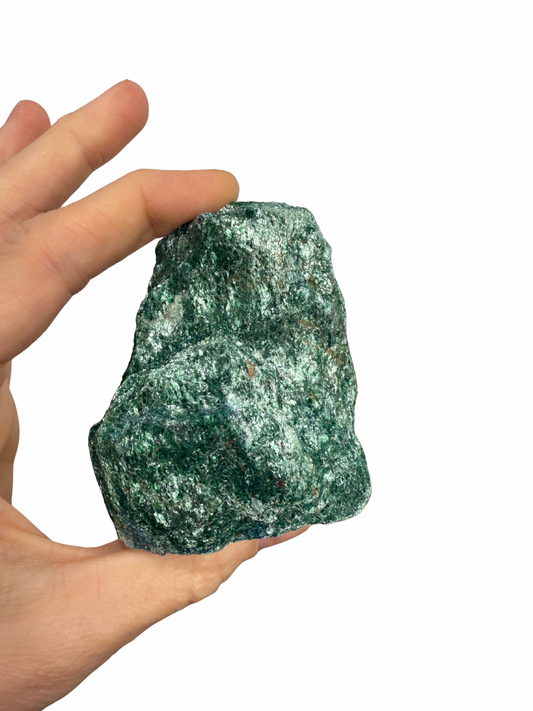 Ruwe Fuchsiet sculptuur op standvlak