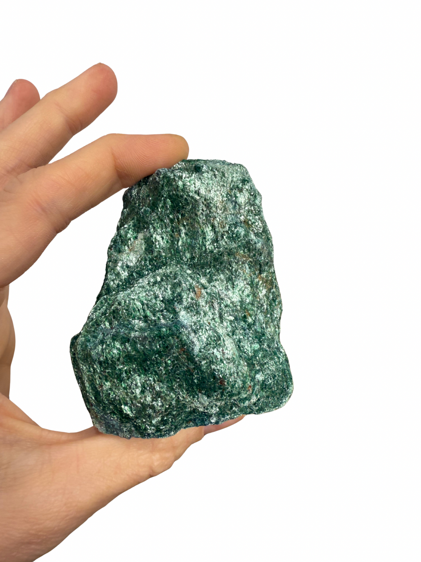 Ruwe Fuchsiet sculptuur op standvlak