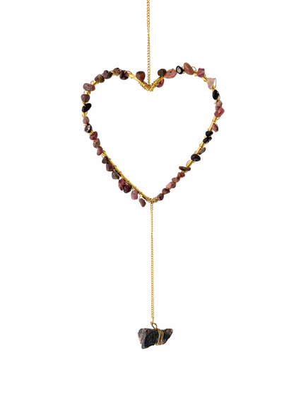 Gemstone heart pendant Moonstone