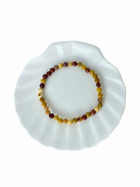 Mookaiet kogelarmband 4 mm