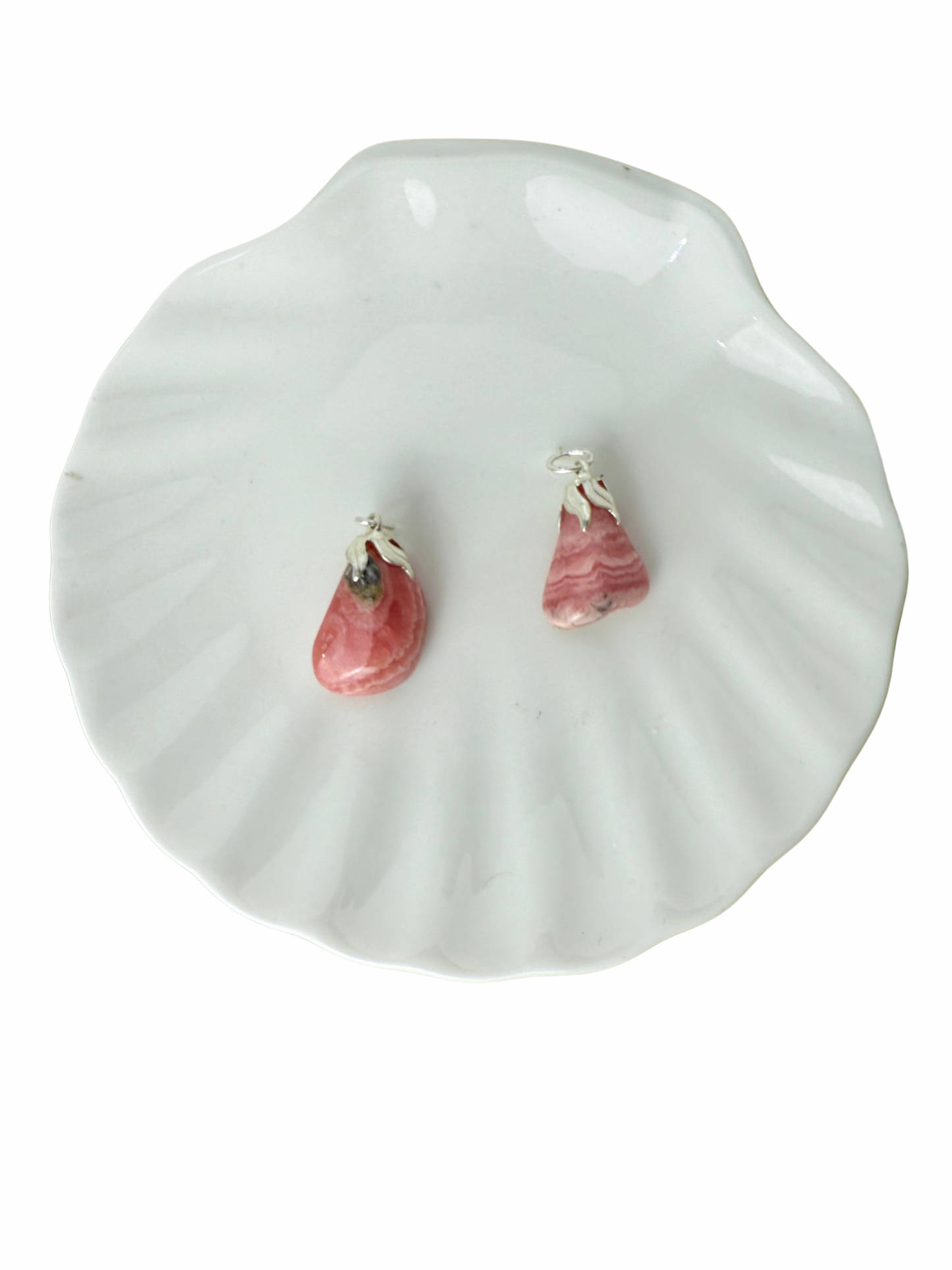 Olivia tumbled stone pendant Rhodochrosite